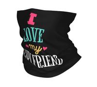 GTTDFASJ Bandanas Multifonctionnels imprimé « J'aime ma copine » cache-cou écharpe cagoule multi-usages sports de plein air unisexe adulte hiver