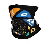 GTTDFASJ Bandanas Multifonctionnels Le Nouveau Monde Bandana Couverture Du Cou Imprimé Cryptocurrency Btc Geek Wrap Écharpe Chaude Bandeau De Sports De Plein Air Pour Adultes Machine