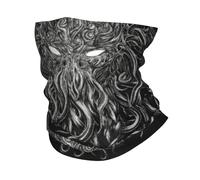GTTDFASJ Bandanas Multifonctionnels L'Horreur De Cthulhu De Lovecraft Monstre Hiver Bandeau Cache-Cou Des Femmes Des Hommes De Ski De Course Tube Écharpe Lovecraft Visage Bandana Guêtre