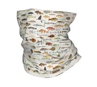 GTTDFASJ Bandanas Multifonctionnels Masque bandana imprimé motif poisson cache-cou écharpe multifonction pour la course unisexe coupe-vent pour adulte