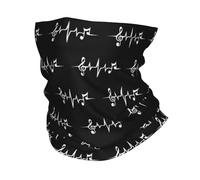 GTTDFASJ Bandanas Multifonctionnels Musique Pulse Notes Clé Fréquence Onde Son Danse Bandana Couvre-cou Imprimé Enveloppant Écharpe Multifonction Cagoule Cyclisme