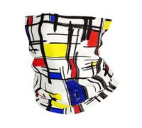 GTTDFASJ Bandanas Multifonctionnels Piet Mondrian minimaliste De Stijl Bandana cache-cou femmes hommes hiver randonnée Ski écharpe guêtre Art moderne visage couverture