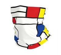 GTTDFASJ Bandanas Multifonctionnels Piet Mondrian Minimaliste De Stijl Bandana Cache-cou Protection solaire Visage Écharpe Couverture Hommes Femmes Chapeaux Tube Cagoule