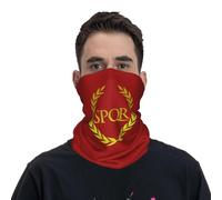 GTTDFASJ Bandanas Multifonctionnels Rome SPQR Roman Bandana Cou Couvre-Masque Imprimé Écharpe Masque Visage Chaud Course Unisexe Adulte Coupe-Vent