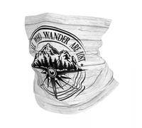GTTDFASJ Bandanas Multifonctionnels Tous ceux qui errent ne sont pas perdus. Bandana de boussole de montagne cache-cou pour le ski écharpe cagoule cache-visage