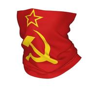 GTTDFASJ Bandanas Multifonctionnels URSS Marteau et Faucille CCCP rétro Drapeau soviétique russe Bandana Cou Couvre-masque Écharpe Multifonction Cyclisme Écharpe Course