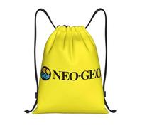 GTTDFASJ Sac à dos à cordon avec logo Neo Geo pour femmes et hommes, sac de sport, sac de courses portable Neogeo Arcade