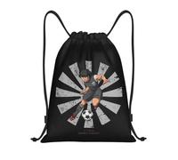 GTTDFASJ Sac à dos à cordon de serrage Kojiro Hyuga Retro Captain Tsubasa, sac de sport pour hommes et femmes, sac de shopping de football japonais animé