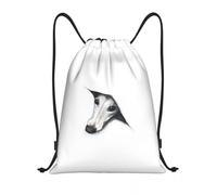 GTTDFASJ Sac à dos avec cordon de serrage pour lévrier lévrier, sac de sport pour femmes et hommes, sac de dressage pour chiens