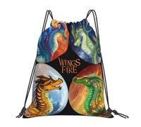 GTTDFASJ Wings Of Fire - Heroes Of The Lost Continent Sacs à dos décontractés et portables avec cordon de serrage, sacs de rangement pour livres, pour hommes et femmes