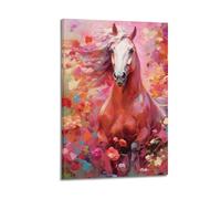 GTTHOK Impression sur toile décorative avec motif cheval 30 x 45 cm