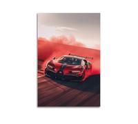GTTHOK Poster Hyper Car pour Red Chiron Drifting Supercar Peinture décorative sur toile 30 x 45 cm