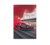 GTTHOK Poster Hyper Car pour voiture de sport à la dérive rouge 30 x 45 cm