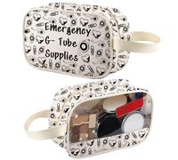 Gtube Sac de fourniture d'urgence Kit de tubie d'urgence G-Tube Fournitures Gtube Cadeau Gtube d'alimentation Tube d'alimentation Voyage Trousse de toilette Pochette cosmétique, G- Supplies Tm2, Mode