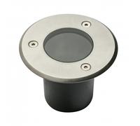 GTV Éclairage Alfa Mini, max. 10 W, GU10, IP67, AC220-240 V, 50/60 Hz, aspect acier inoxydable, ON-ALFAOGU10-06-MINI, gris