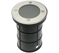 GTV lighting ALFA, max.50 W, GU10, IP67, AC220-240 V, aspect acier inoxydable, ON-ALFAOGU10-06, gris