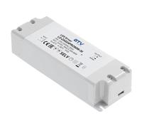 GTV Transformateur LED PRO 80W 24V DC Alimentation - Filtre EMC - Haute Efficacité - Faible Consommation en veille - IP20-220-240V AC - Classe de protection II - CE - Dimensions 181x63x40mm