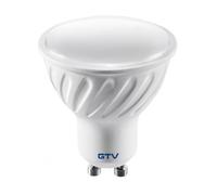 Lampe LED GTV spot GU10 3000K blanc chaud - sans scintillement, durable - pour éclairage intérieur maison et bureau