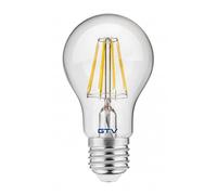 GTV ampoule led 1x8 W 4000 K E27 LD-A60FLE8-40