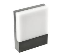 GTV Applique Murale Extérieure LED SARO, 9W 900lm, IP54 Étanche, Lumière Blanche Neutre 4000K, Design Moderne, Kit Numéro de Maison Inclus, Idéal Façade et Entrée, Noir