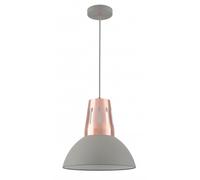 GTV Artemia lampe suspendue 1x40 W gris/cendre-cuivre OS-ART-L-E27-15-DEC