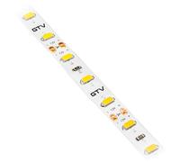 GTV Bande LED 2 m Flash 5630 - Très lumineuse - 1750 lm - 15 W - Intensité variable - 12 V CC - 3200 K - Blanc chaud - Autocollant pour éclairage indirect de meubles - IP20