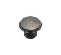 GTV - Bouton CENTO cuivre vieilli Ø 28 mm I Boutons de meuble avec vis I Boutons ronds pour armoire de cuisine Boutons de porte de tiroir Poignée I Coquillage : galvanisé, peint