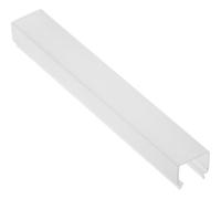 GTV Cache laiteux pour profilé LED GLAX Mini, carré, 2 m, en plastique, diffusion de la lumière, éclairage de meubles, canal LED, éclairage d'armoire, éclairage d'armoire