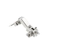 GTV Charnière Angulaire 45 sans Ressort COCA, pour Système Push-to-Open, Réglage 3D, Boîtier Ø35mm, Embase H2mm et Vis Euro Incluses, pour Meuble d'Angle, Acier Nickelé