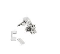 GTV Charnière d'angle à bras court HCKT, pour porte en applique, fermeture amortie soft close, réglage 3D, angle d'ouverture 97, montage slide-on, pour meuble de cuisine