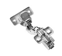 GTV Charnière Invisible à Fermeture Amortie FCHC, Réglage 3D, Montage Clip-On, Pour Porte en Applique, Boîtier 35mm, Pour Meuble de Cuisine et Armoire, Lot de 2