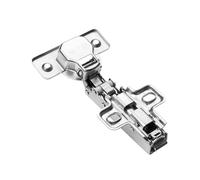 GTV Charnière Invisible FCHC pour Porte de Meuble, Amortisseur Soft Close Intégré, Montage Clip-on, Réglage 3D, Boîtier 35mm, Acier Finition Nickelée pour Cuisine et Placard