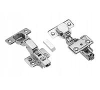 GTV Charnière invisible hydraulique SOLID PLUS, fermeture amortie, réglage 3D, montage clip-on, boîtier 35mm, norme EN 15570, pour meuble de cuisine et armoire, acier