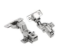 GTV Charnière Invisible Rentrante INHC avec Amortisseur, Fermeture Douce Soft Close, Montage Clip-on, Réglage 3D, Durabilité 80 000 Cycles, pour Meuble de Cuisine, Lot de 2