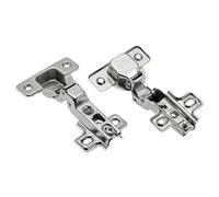 GTV Charnière Jumelée BICN pour Porte Pliante d'Angle, Action à Deux Temps Anti-Collision, Réglage 3D, Durabilité 80 000 Cycles Certifiée EN 15570, Montage Slide-On