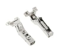 GTV Charnière SILENTO PRO pour cadre en aluminium, amortisseur intégré Soft Close, réglage 3D, ouverture à 102 degrés, montage Clip-On, pour portes de meuble, finition nickel