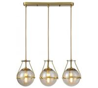 GTV Drop lampe suspendue 3x25 W transparent-doré OS-DRO3-40-DEC