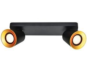 GTV Elli plafonnier 2x20 W noir OS-ELLI-2GU10-10-DEC