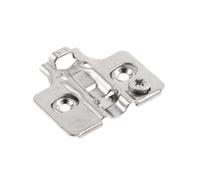 GTV Embase de Charnière à Clipser PZ-HCSL3D-H0-BEO, pour Charnières Silento Pro, Réglage 3D par Excentrique, Hauteur H0, Entraxe 32 mm, en Acier Nickelé pour Meuble