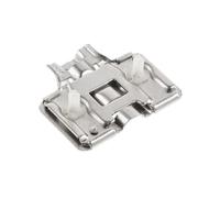 GTV Embase de Charnière Clip-on 3D PZ-HCSL3D-H0-M5, pour Charnières Silento Pro, Réglage Excentrique, Hauteur H0, Entraxe 32mm, avec Vis et Chevilles Pré-montées, Acier