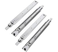 GTV - Ensemble de Glissières pour Tiroirs, Extraction Totale 53.9x700 mm, Acier Galvanisé 2 mm, Glissiere pour Tiroir Télescopique, Rail Tiroir Coulissant, Supportant jusqu'à 100 kg - 4 Pièces