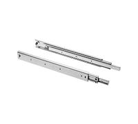 GTV - Ensemble de Glissières pour Tiroirs, Extraction Totale 53.9x750 mm, Acier Galvanisé 2 mm, Glissiere pour Tiroir Télescopique, Rail Tiroir Coulissant, Supportant jusqu'à 100 kg - 2 Pièces