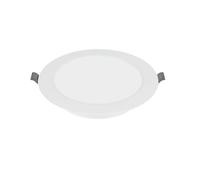 GTV Fabro Spot LED encastrable plat 4 W 300 lm - Plafonnier rond 4000 K blanc neutre IP40 - Panneau LED encastrable AC 220-240 V - Ø 10,5 cm