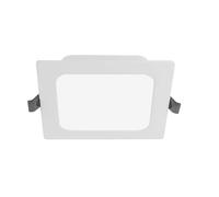 GTV Fabro Spot LED encastrable plat 6 W 540 lm - Plafonnier carré 4000 K blanc neutre IP40 - Panneau LED encastrable AC 220-240 V - 14 x 12,5 cm
