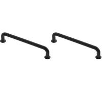 GTV FOSUN Poignée morelia - Décor : Noir mat - Entraxe : 320 mm - Longueur : 334 mm (Lot de 2)