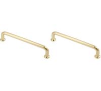 GTV FOSUN Poignée morelia - Décor : Or brossé - Entraxe : 320 mm - Longueur : 334 mm (Lot de 2)