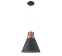 GTV Gianni lampe suspendue 1x40 W noir-doré OS-GIAN-L-E27-11-DEC
