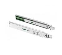 GTV Glissières de tiroir H45 Versalite Plus+, guidage à billes avec amortissement, hauteur = 45 mm, mécanisme de fermeture amortie, capacité de charge de 40 kg, installation facile et rapide