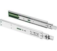 GTV Glissières de tiroir H45 Versalite Plus+, guidage à billes avec amortissement, hauteur : 45 mm, mécanisme de fermeture amortie, capacité de charge de 40 kg, installation facile et rapide