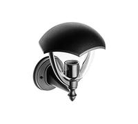 GTV GRANDE Lanterne d'extérieur classique à LED, lanterne de jardin, lanterne de jardin, lanterne d'extérieur E27, éclairage d'ambiance classique, éclairage de terrasse, noir